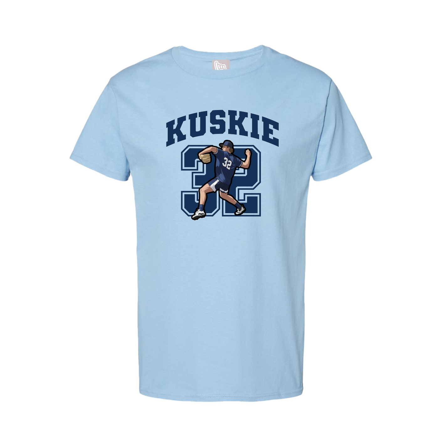 Tee — Number in Light Blue