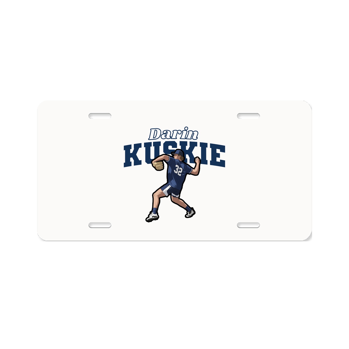 License Plate — Name Arch in Classic