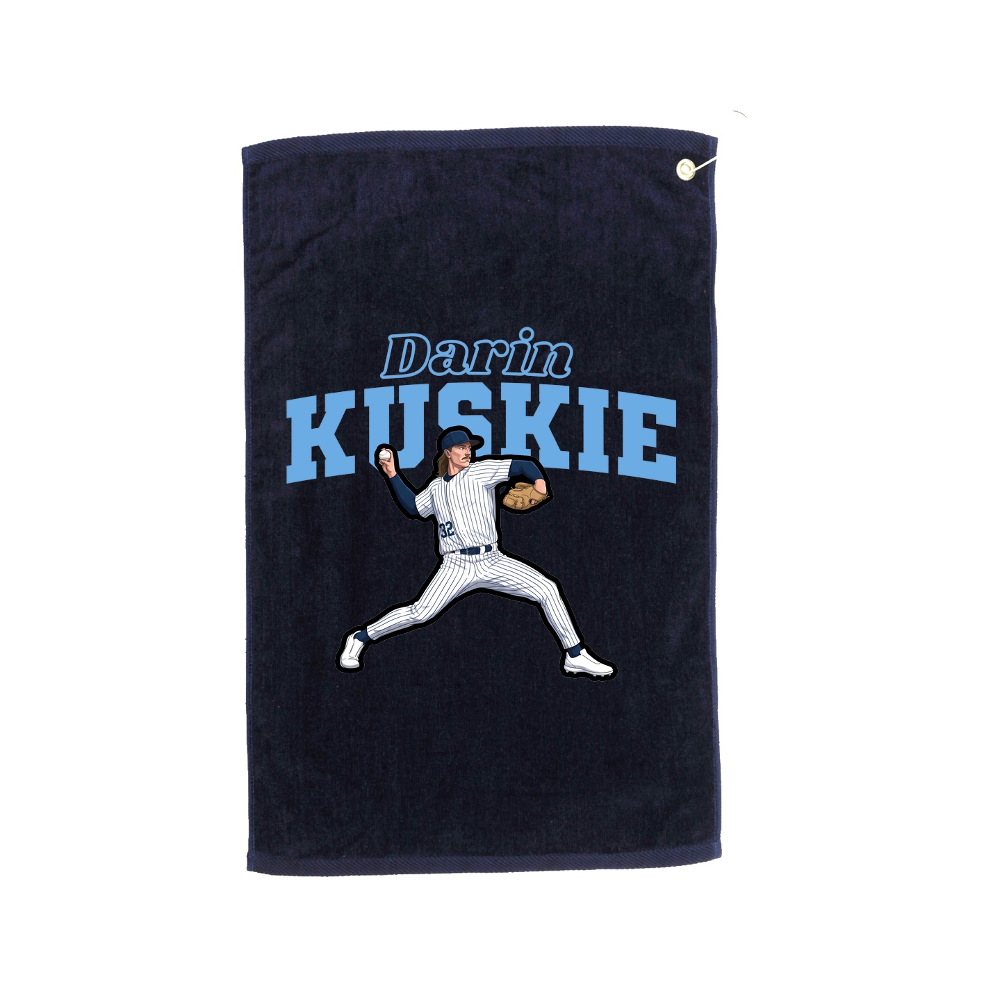 Golf Towel — Name Arch in Navy