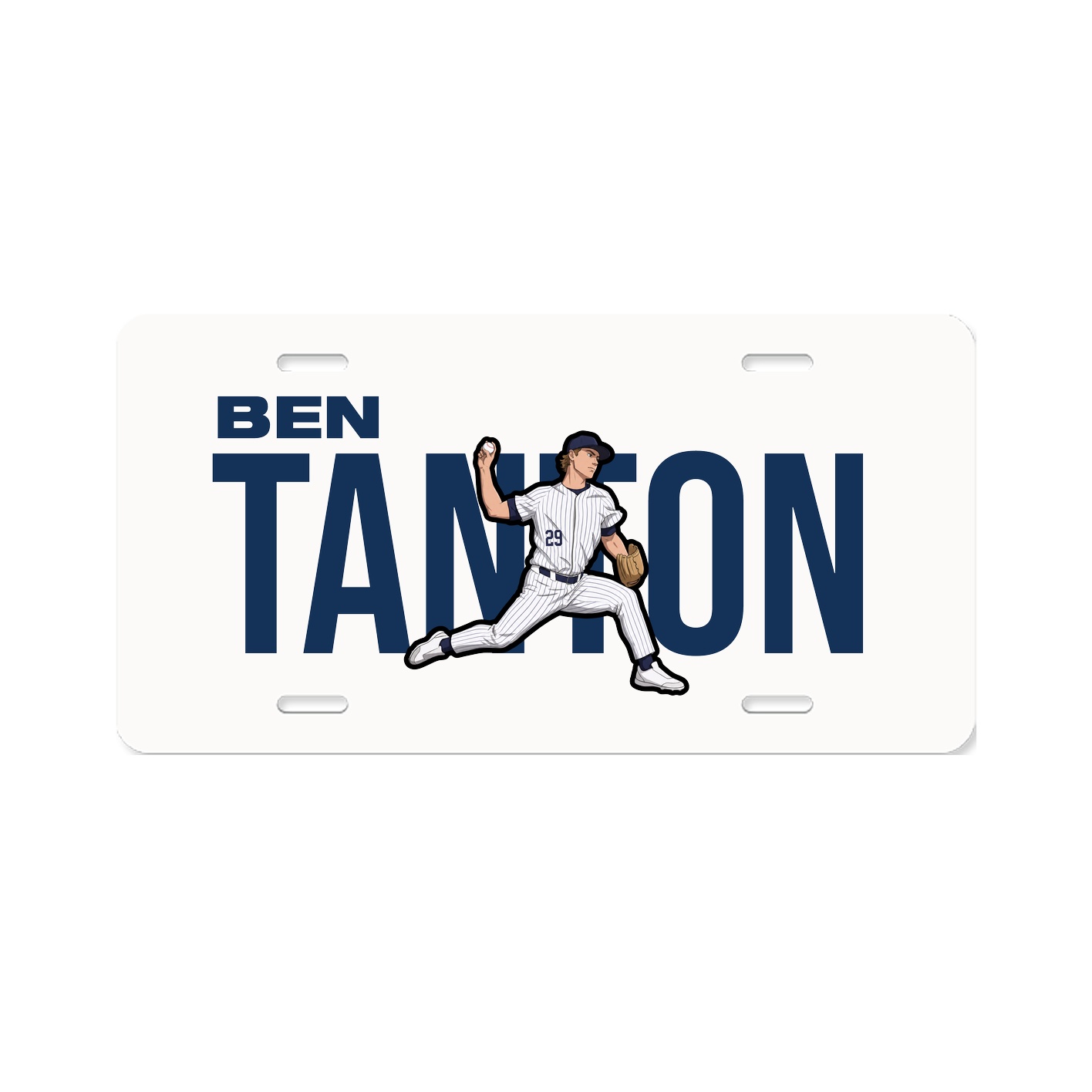 License Plate — Player Name in Classic