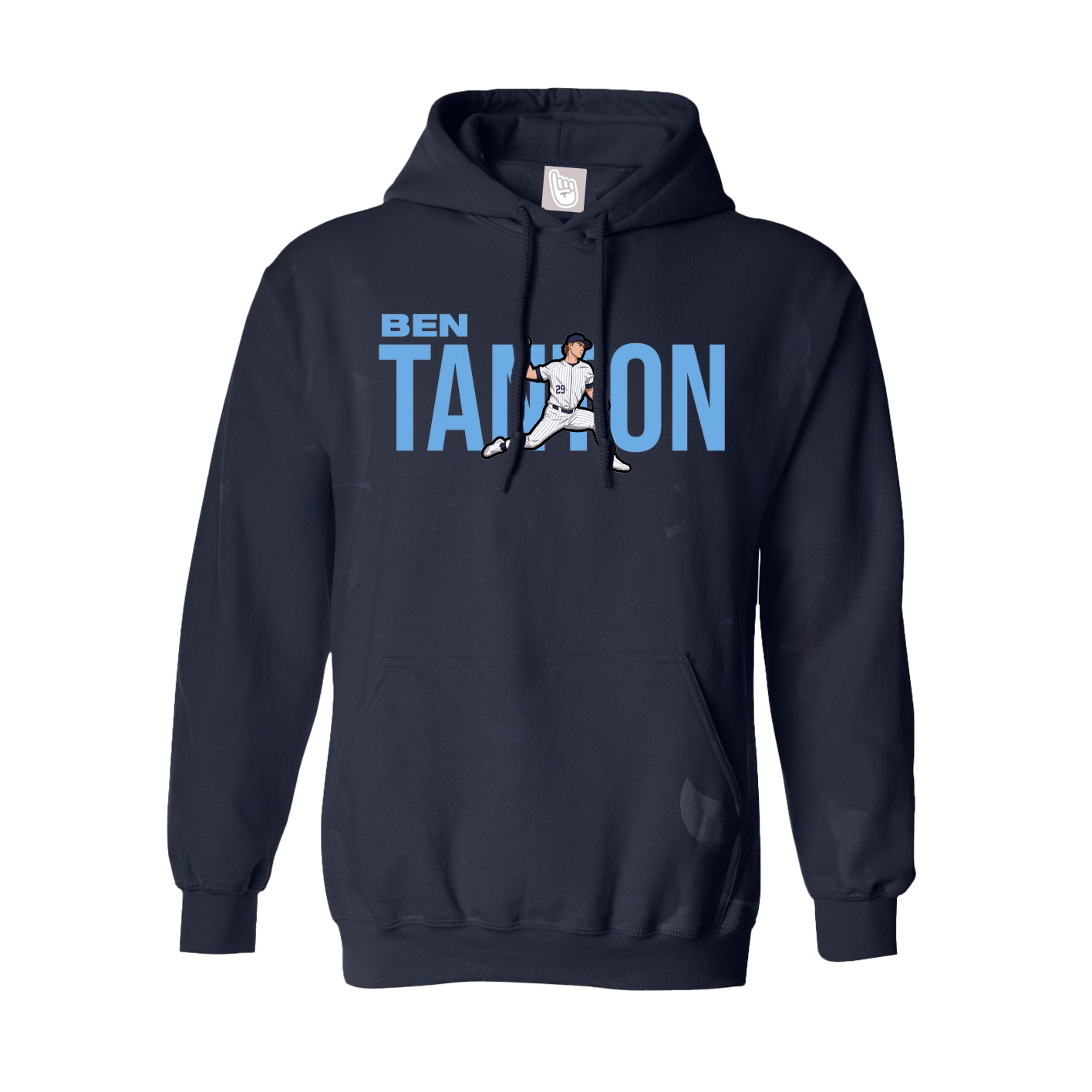 Hoodie — Player Name in Navy
