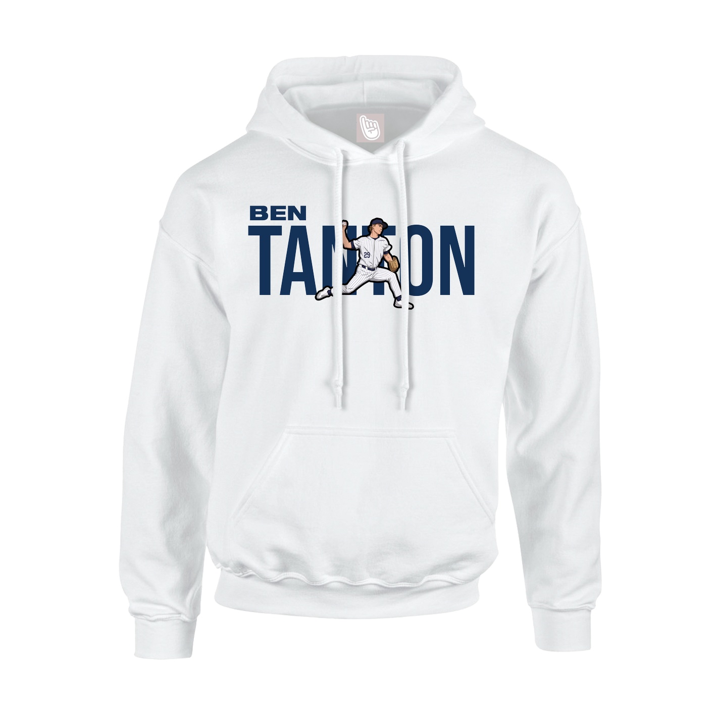 Youth Hoodie — Player Name in White