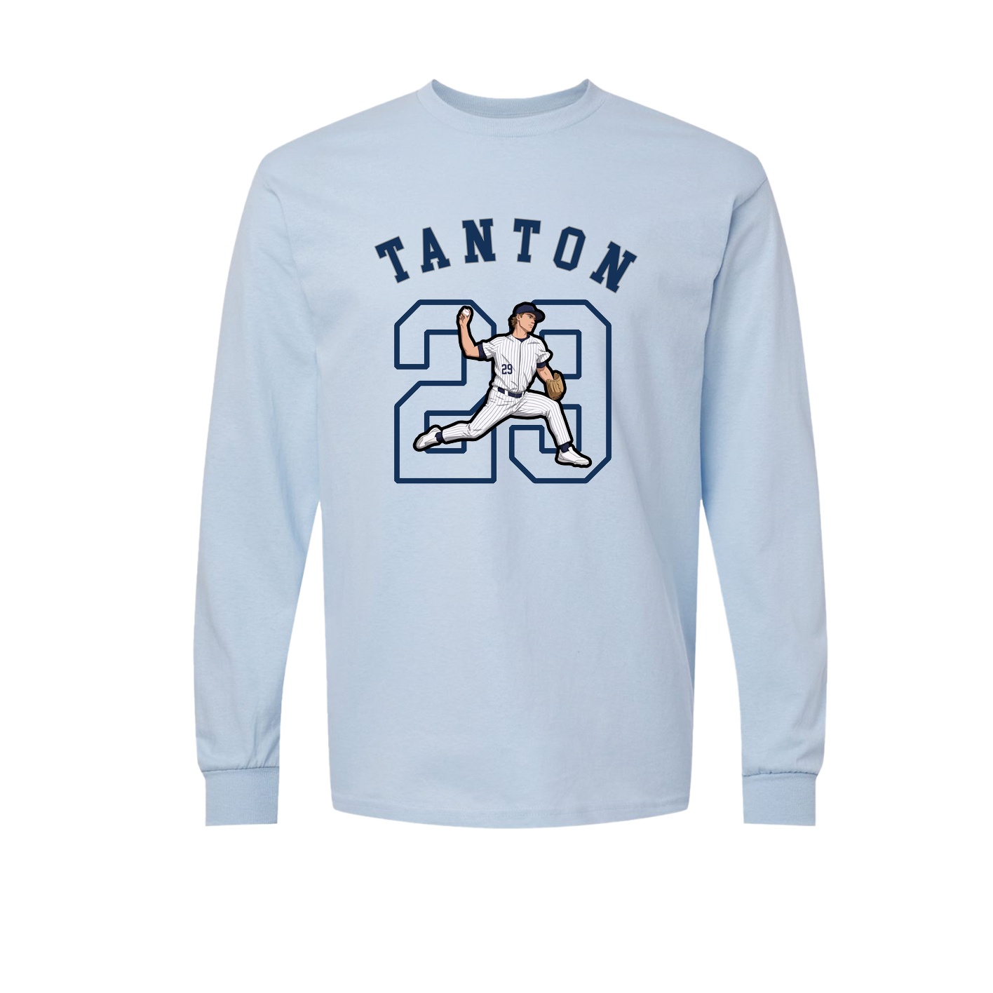 Long Sleeve Tee — Shirsey Arch in Light Blue