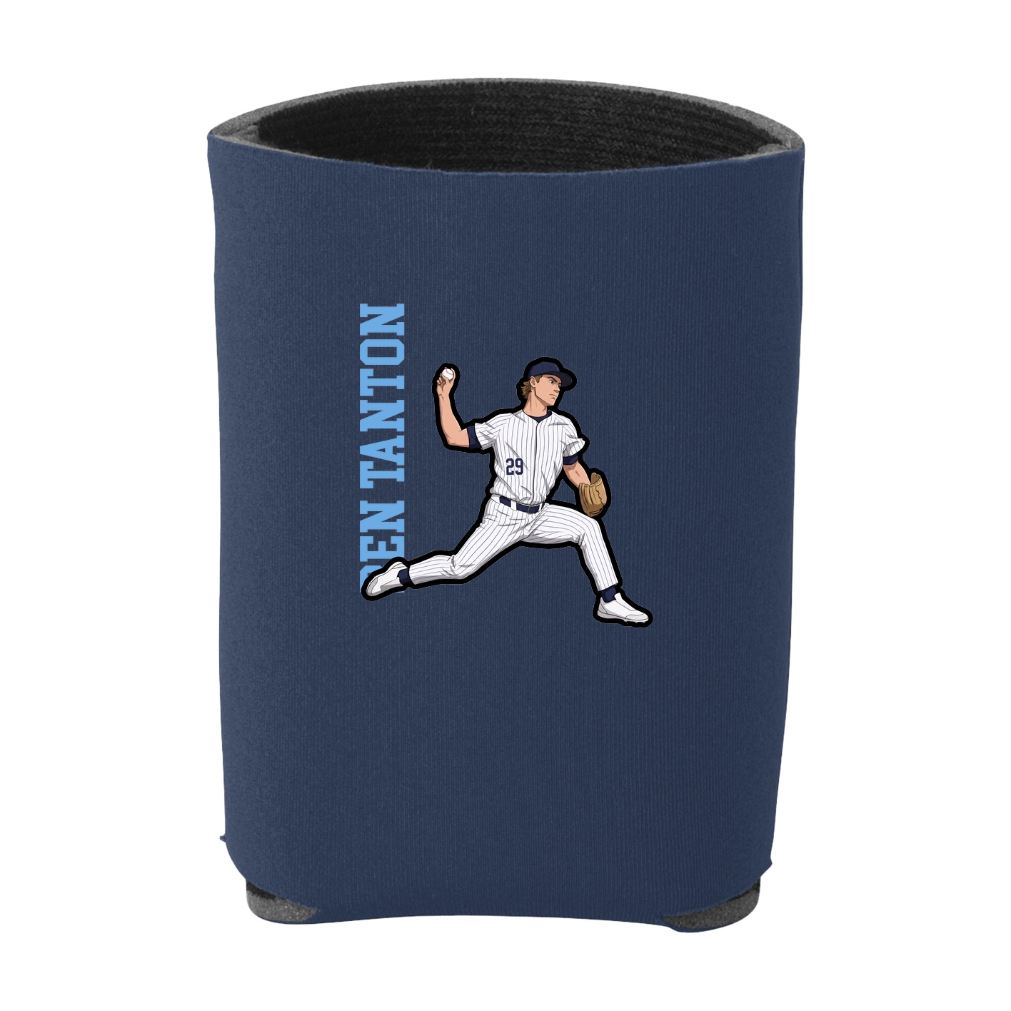 Can Holder — Name Vertical in Navy