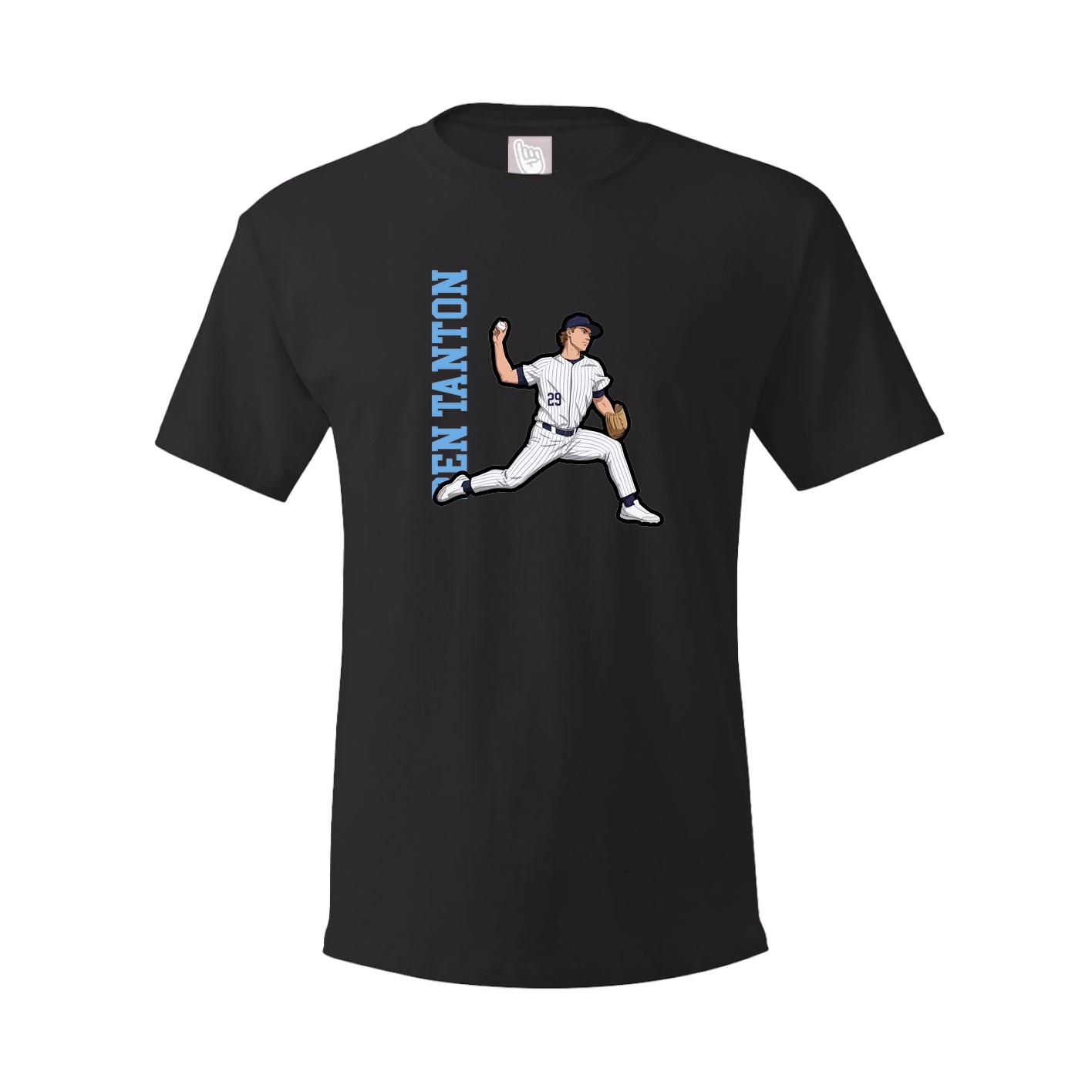 Youth Tee — Name Vertical in Black
