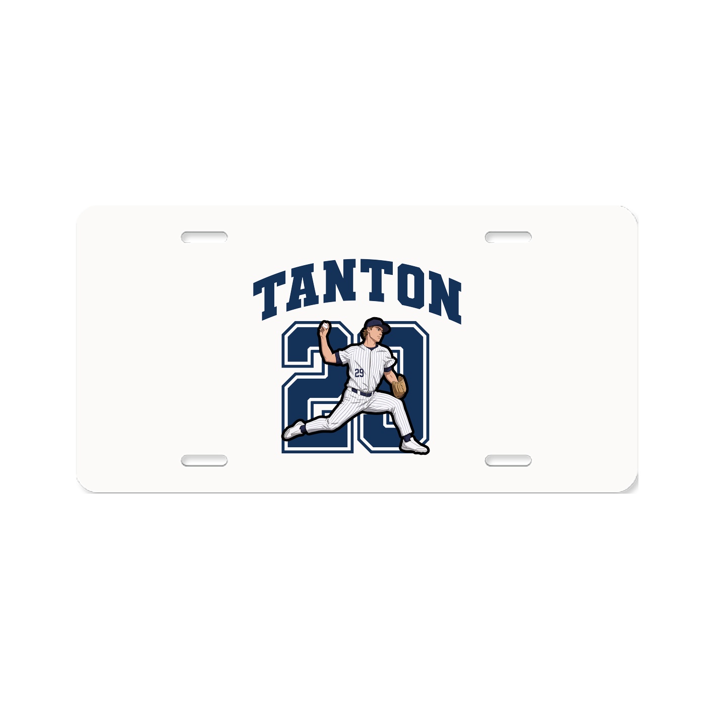 License Plate — Number in Classic