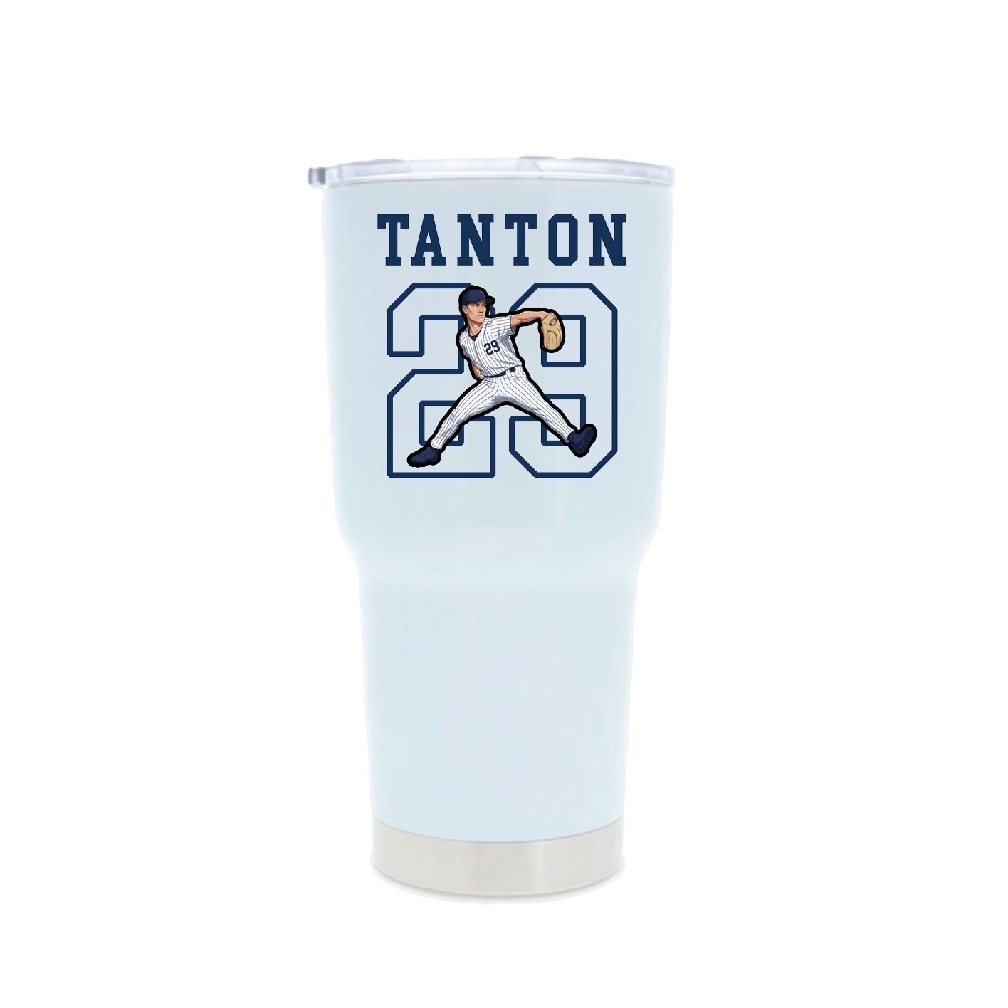 30oz Stainless Steel Tumbler — Shirsey in White
