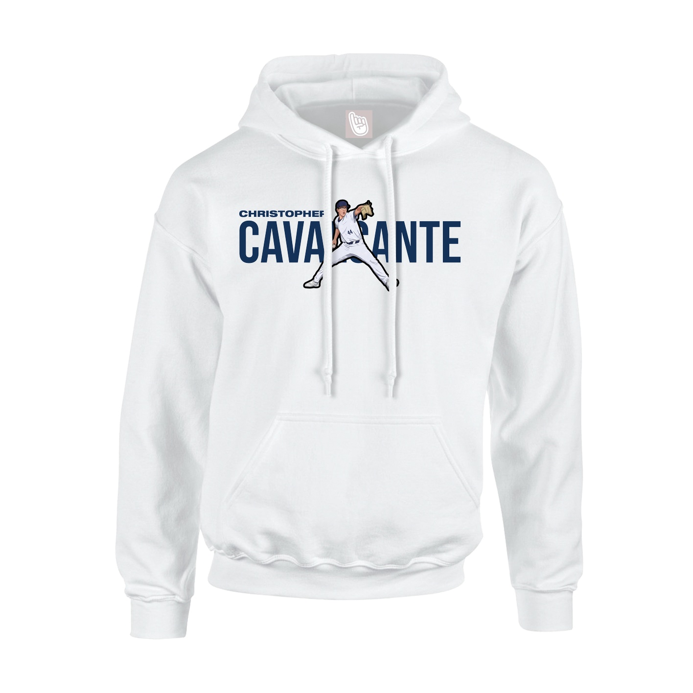 Youth Hoodie — Player Name in White