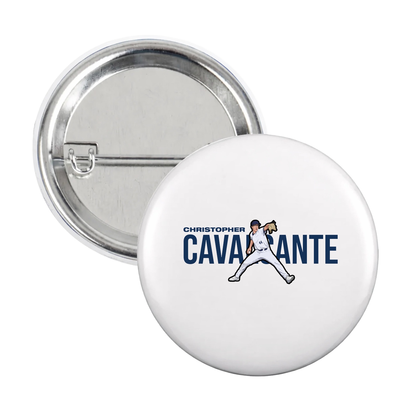 Game Day Button — Player Name in White