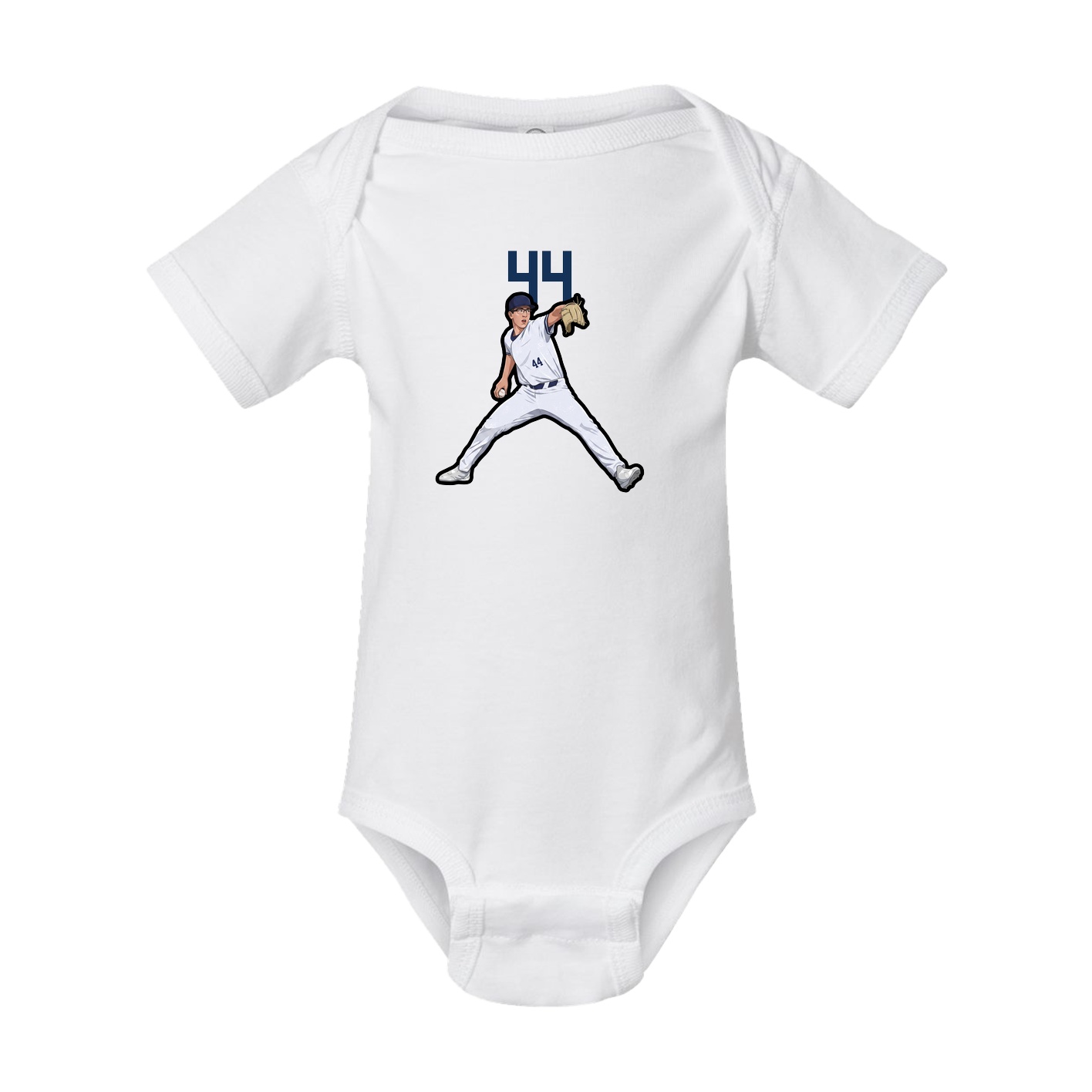 Baby Onesie — Number Top in White