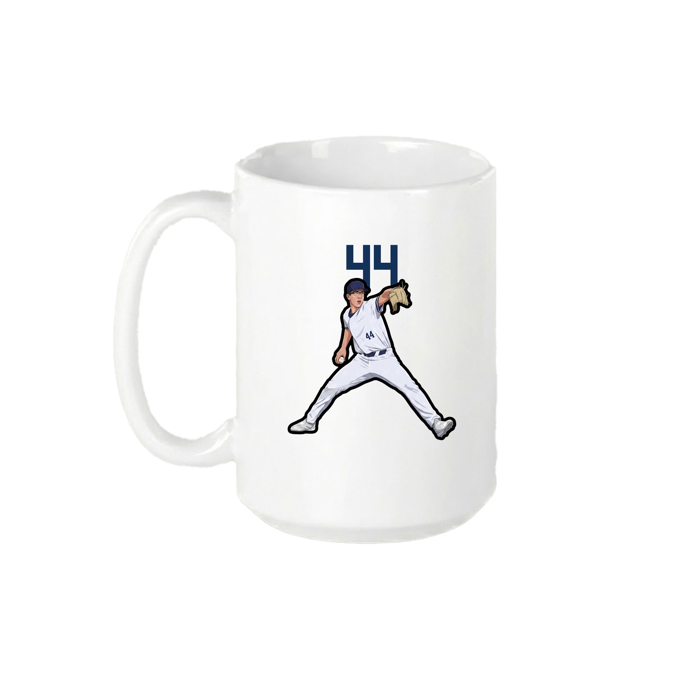 15oz Coffee Mug — Number Top in White