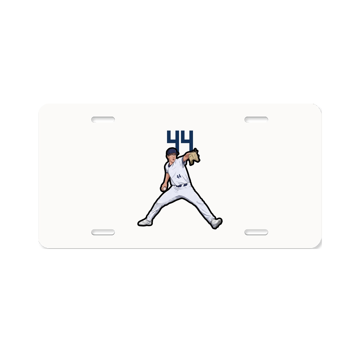 License Plate — Number Top in Classic