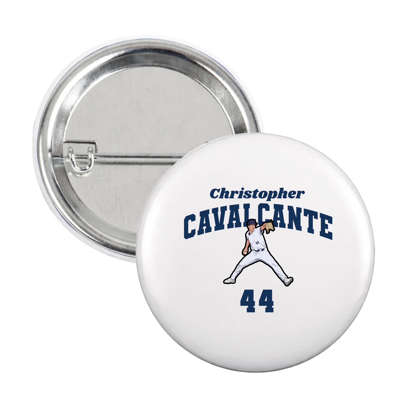 Game Day Button — Signature Arch in White