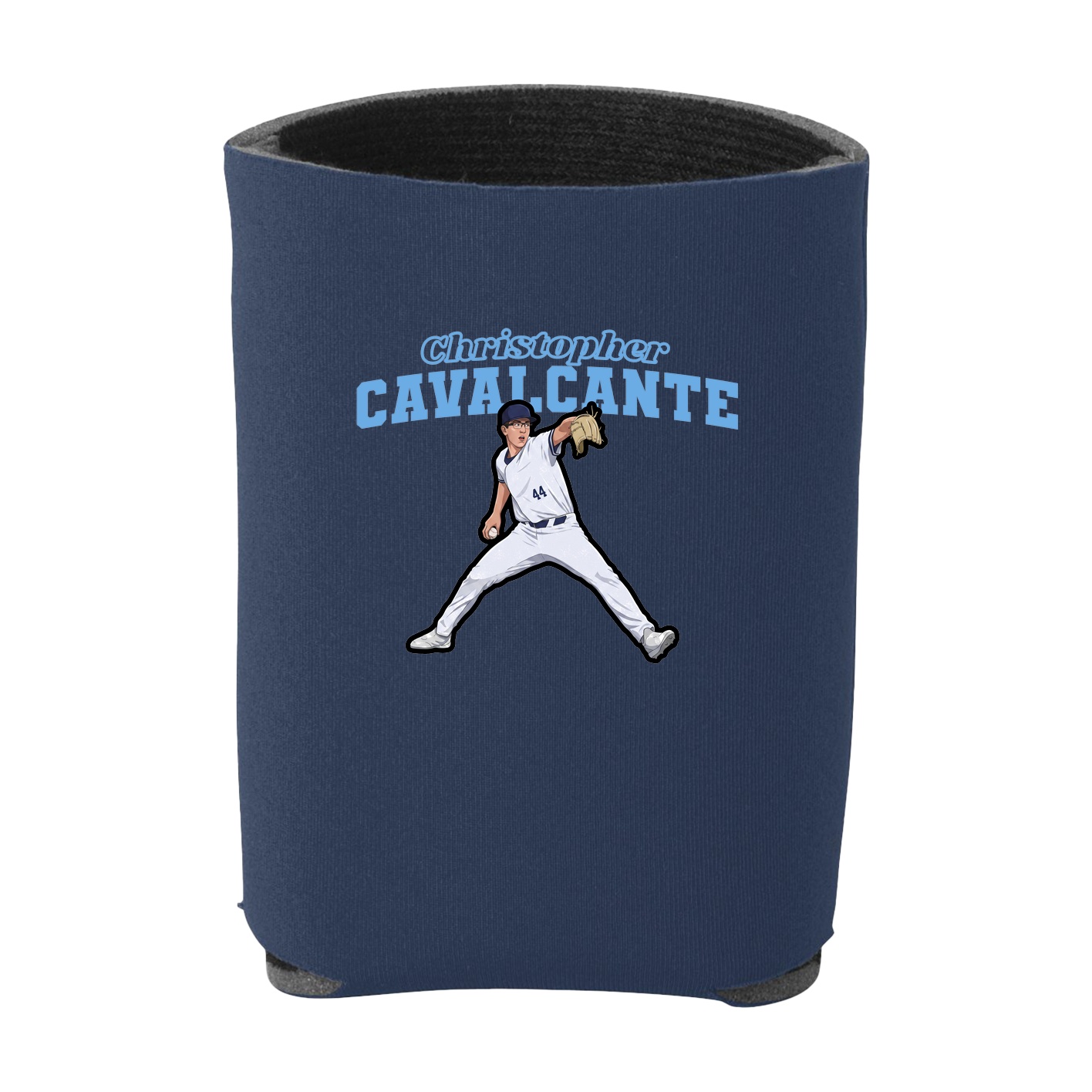 Can Holder — Name Arch in Navy
