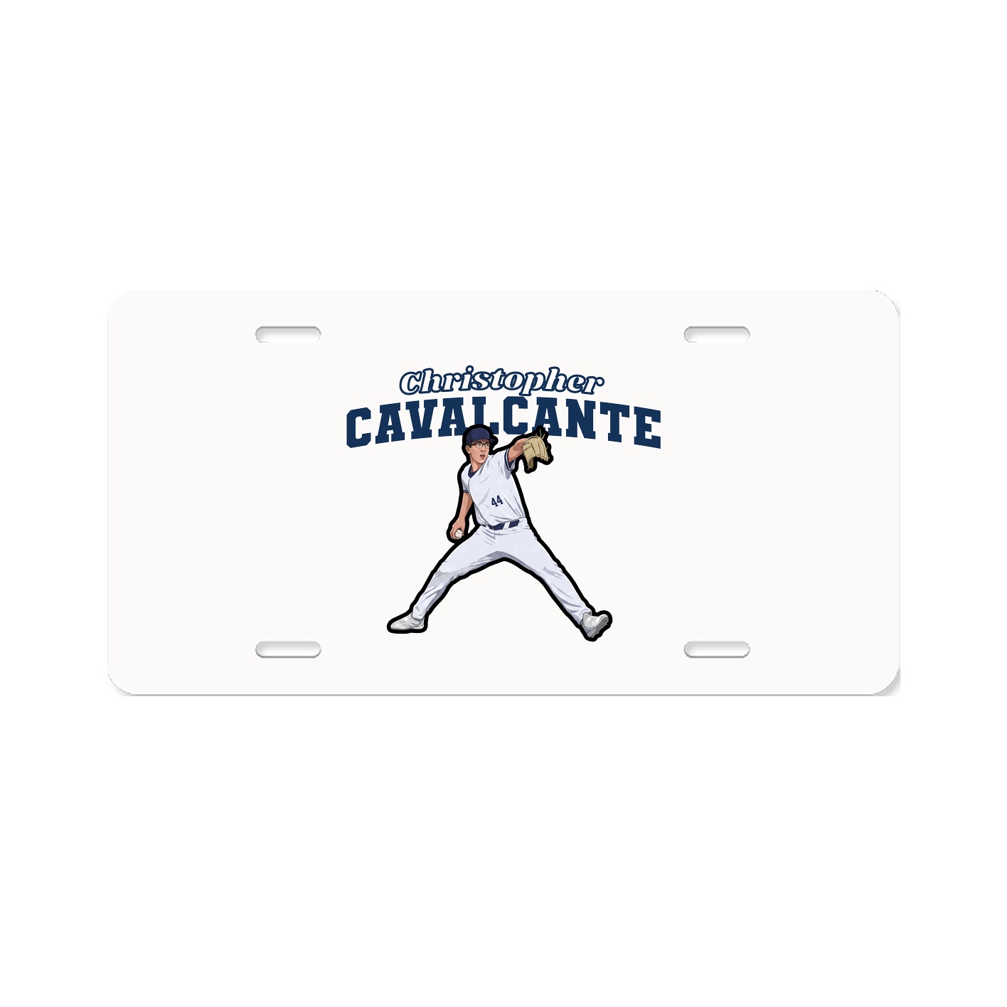 License Plate — Name Arch in Classic