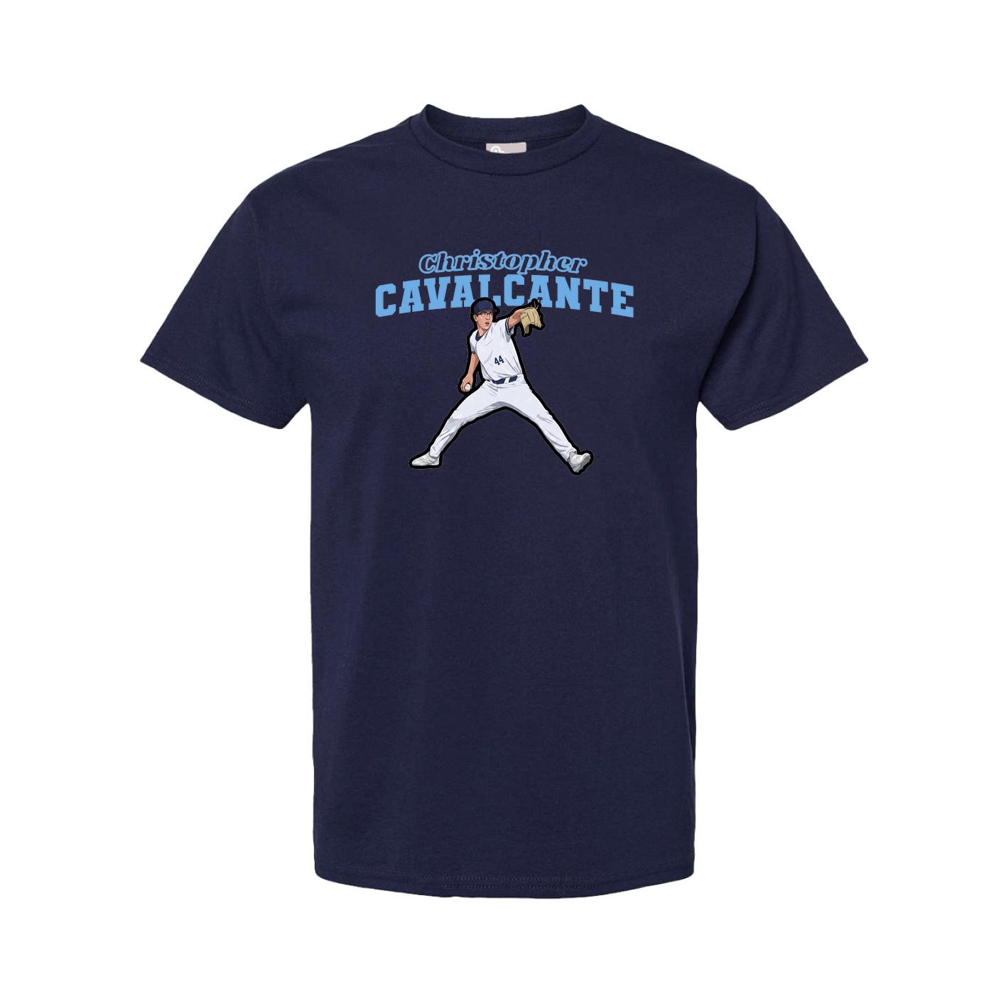 Youth Tee — Name Arch in Navy
