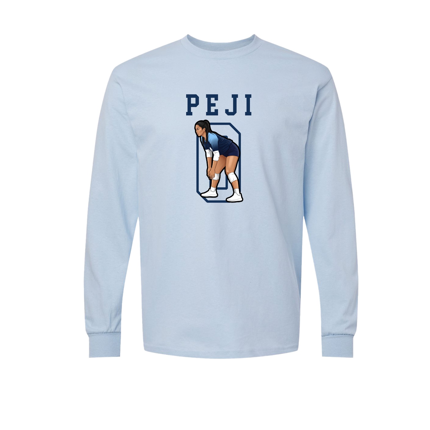 Long Sleeve Tee — Shirsey in Light Blue