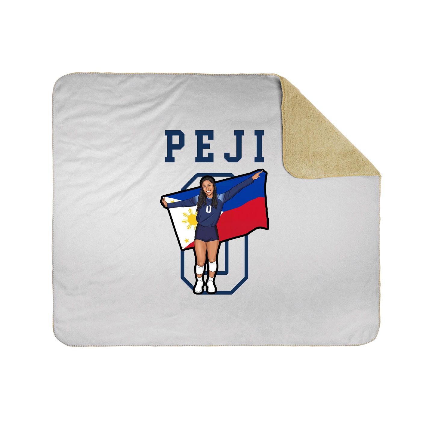 Throw Blanket — Shirsey in White