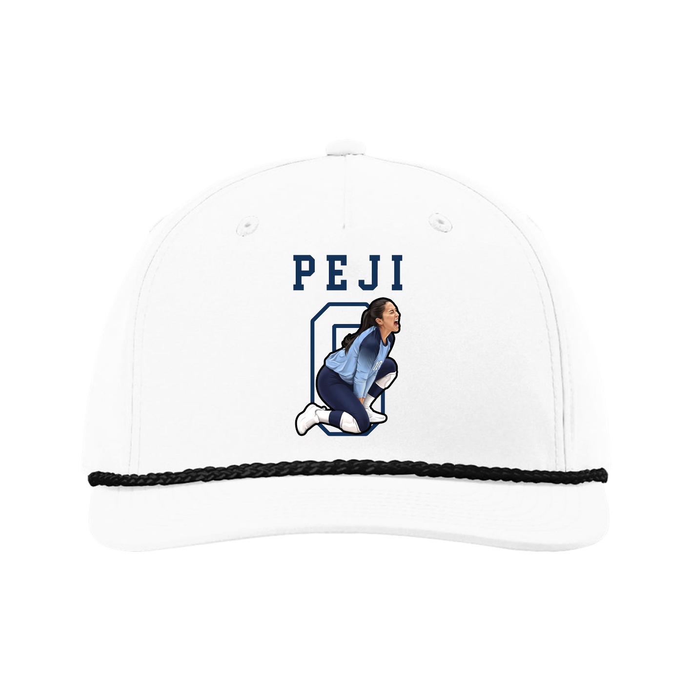 Five-Panel Classic Rope Cap — Shirsey in White