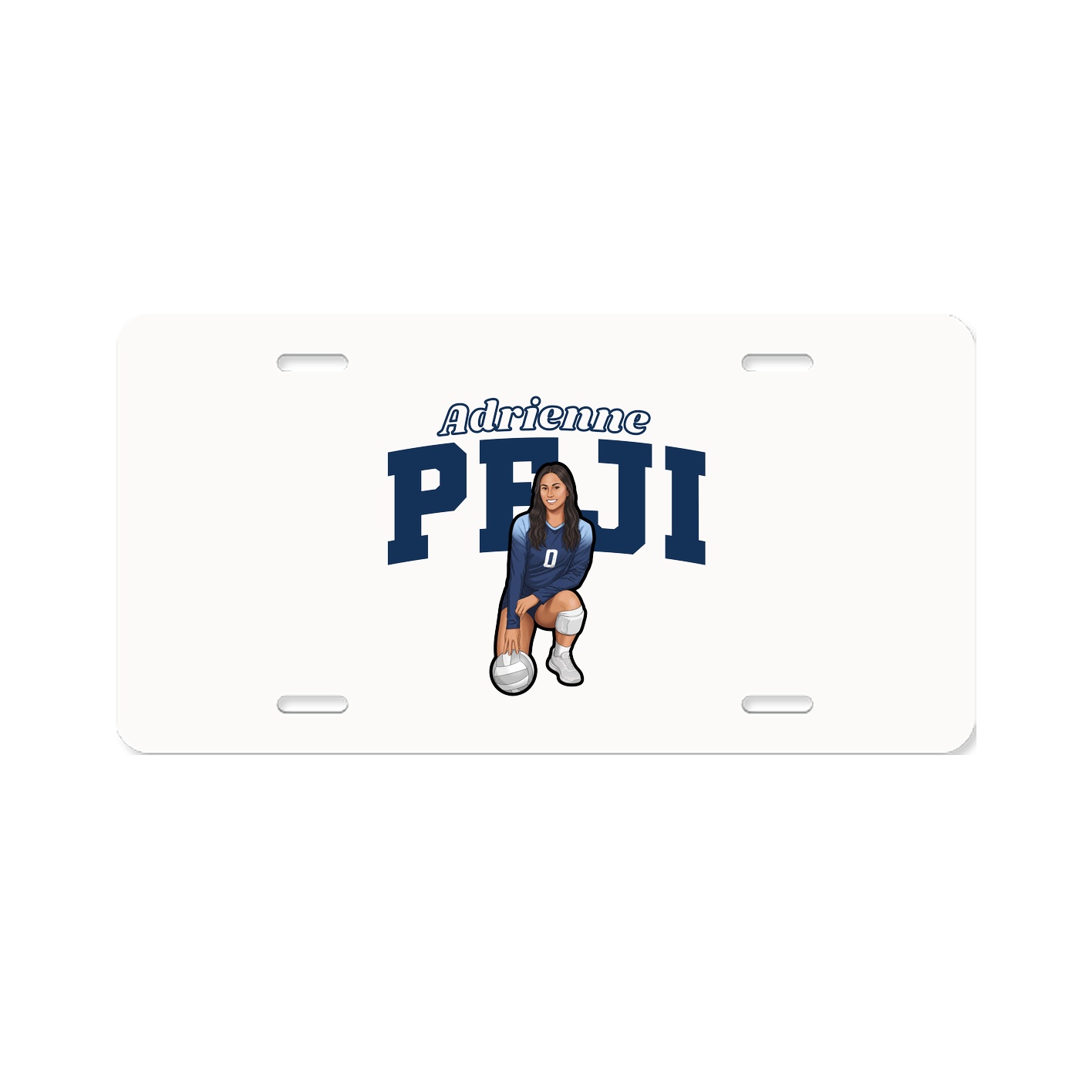 License Plate — Name Arch in Classic