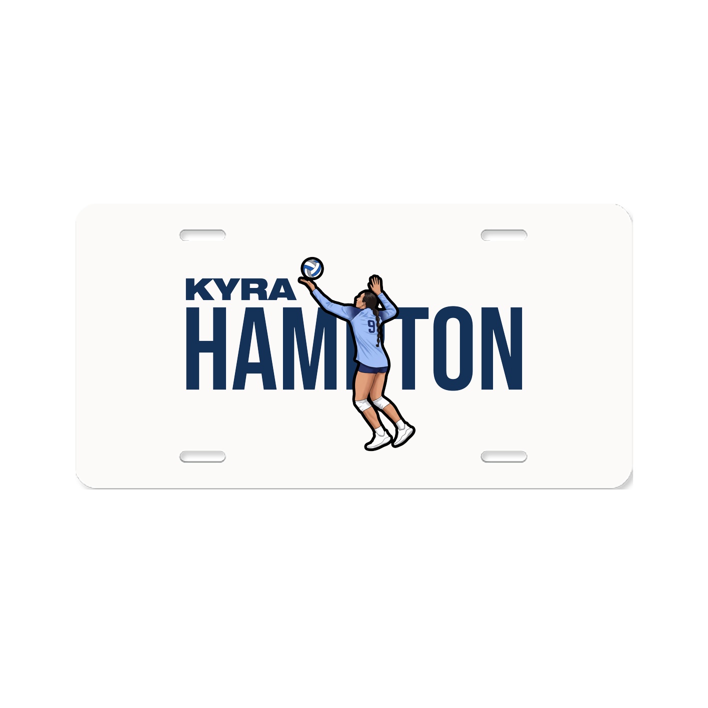 License Plate — Player Name in Classic