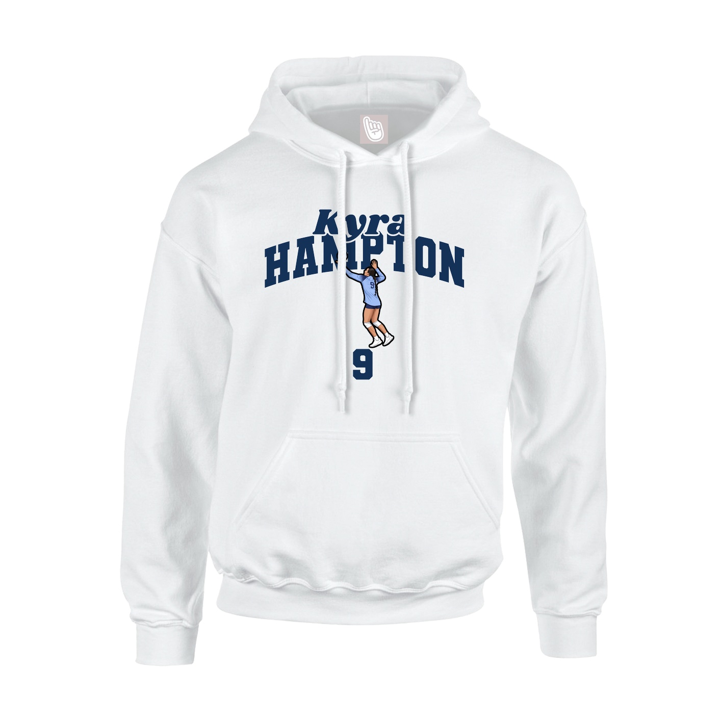 Hoodie — Signature Arch in White