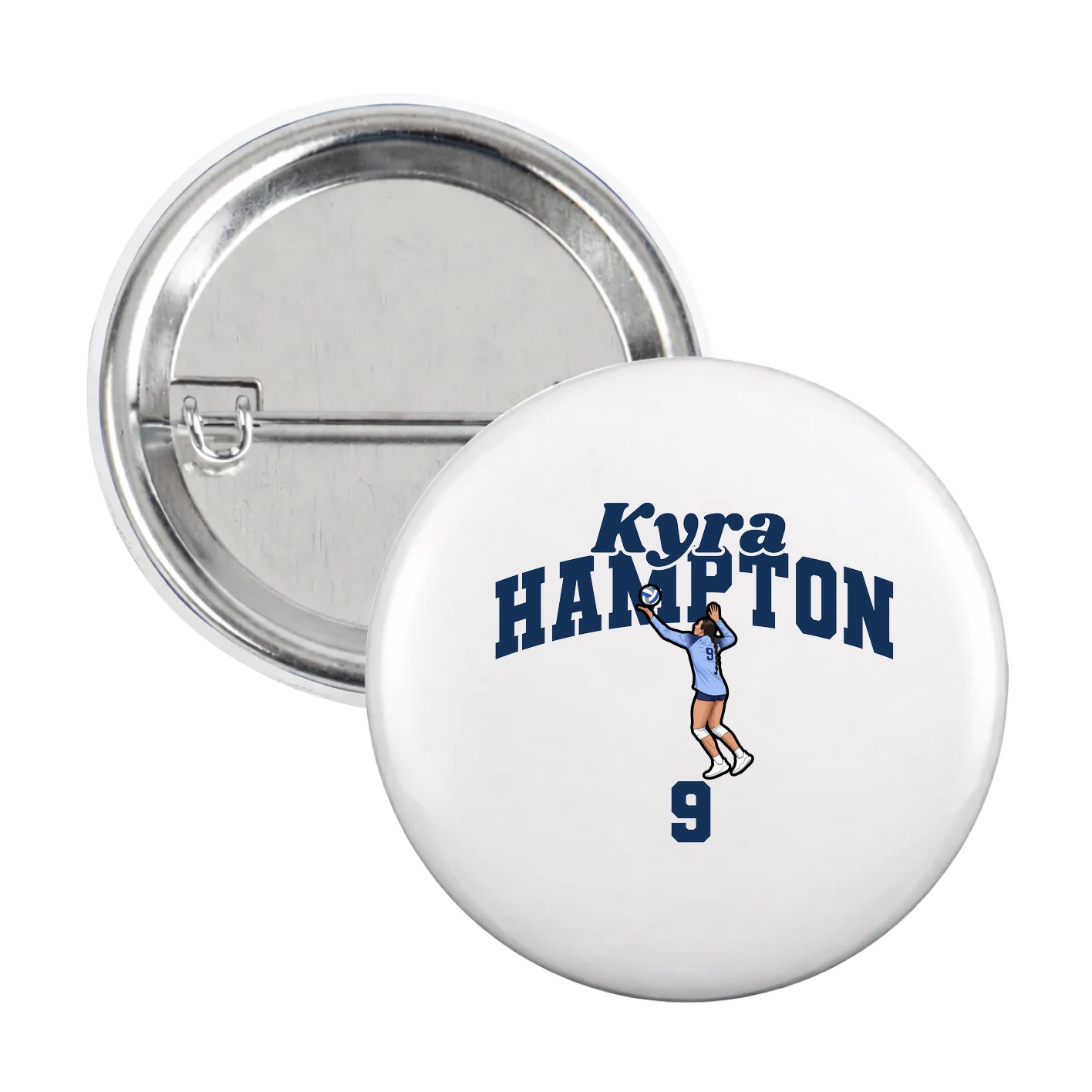 Game Day Button — Signature Arch in White