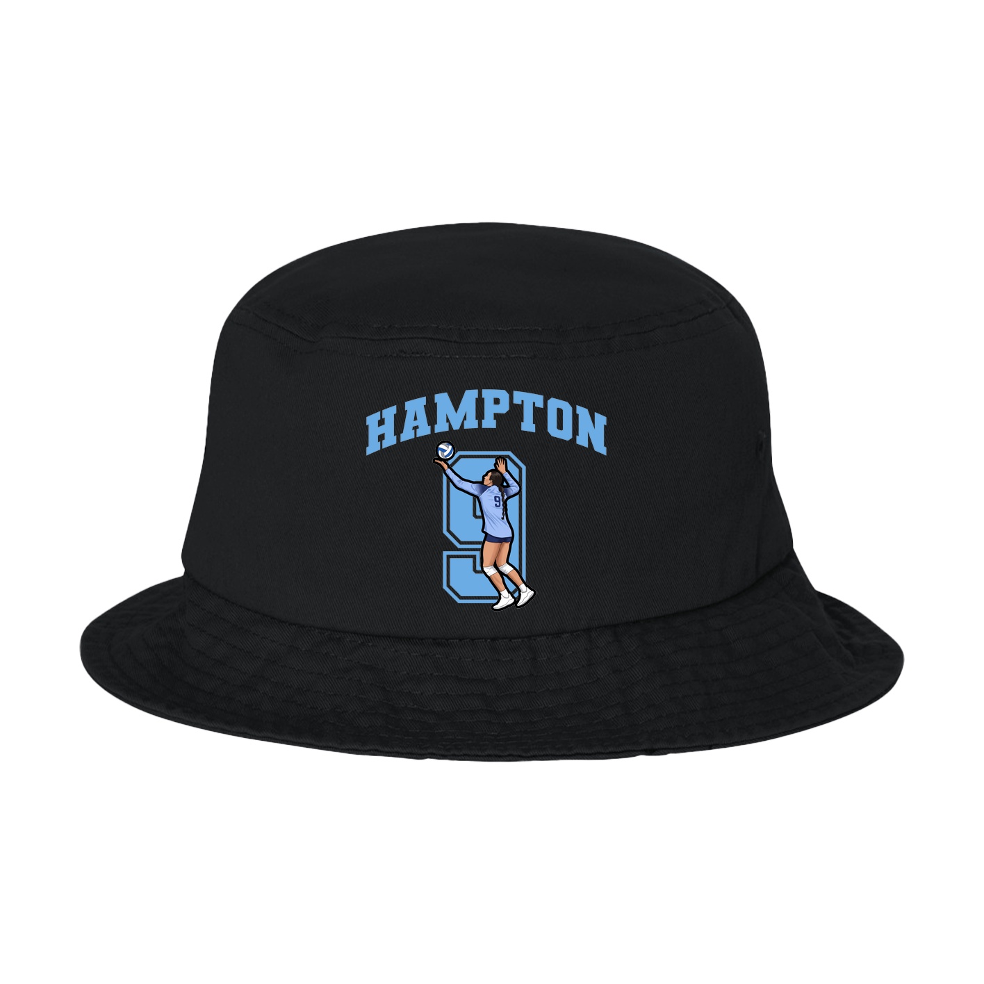 Bucket Cap — Number in Black