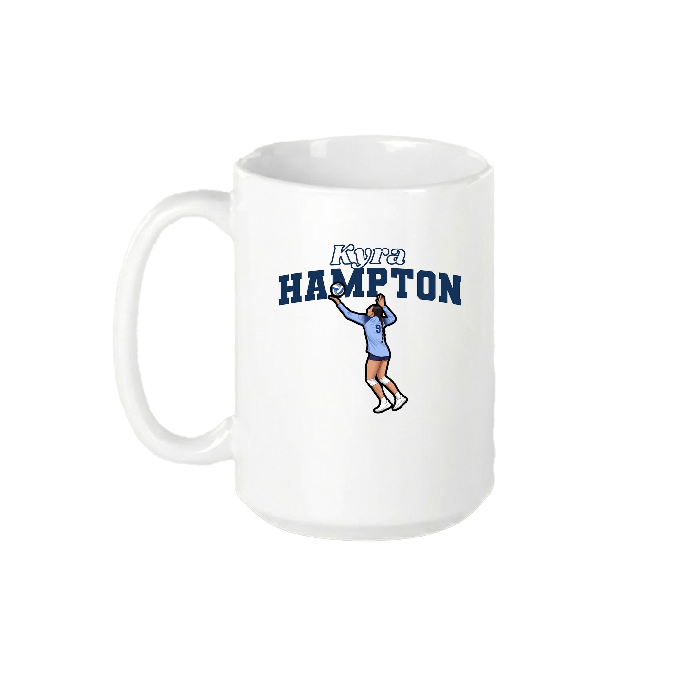 15oz Coffee Mug — Name Arch in White