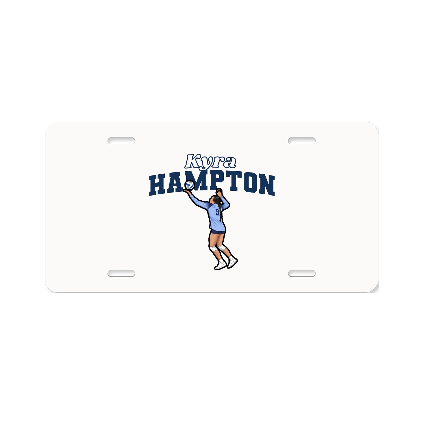 License Plate — Name Arch in Classic