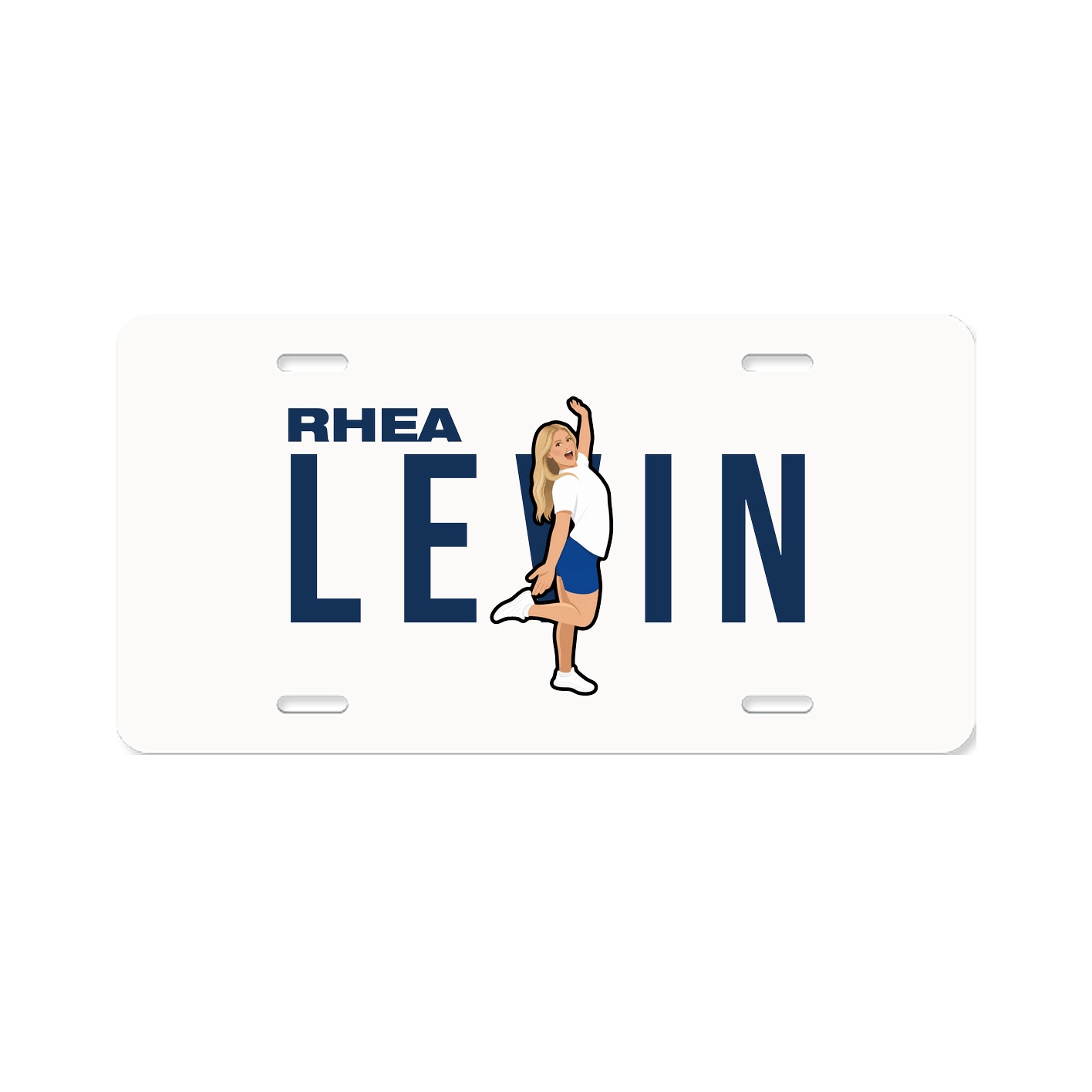 License Plate — Player Name in Classic