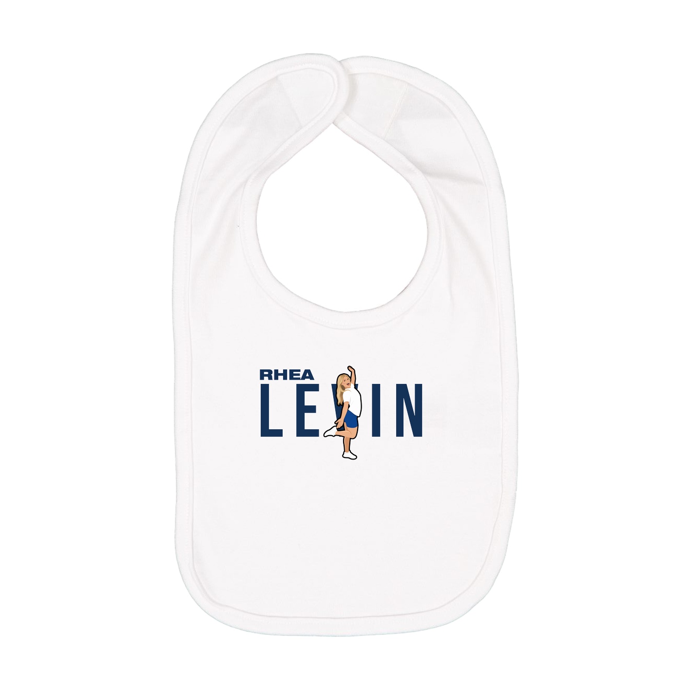 Infant Bib — Player Name in White
