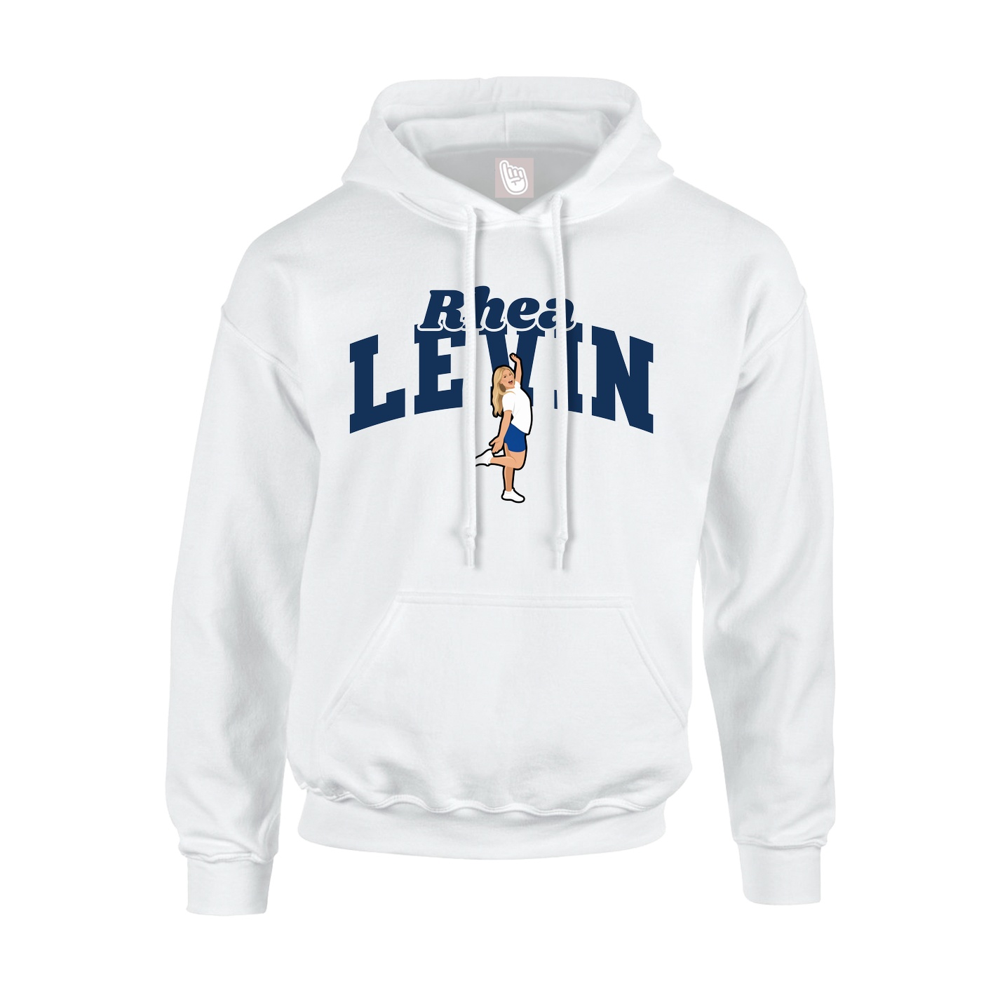 Youth Hoodie — Signature Arch in White