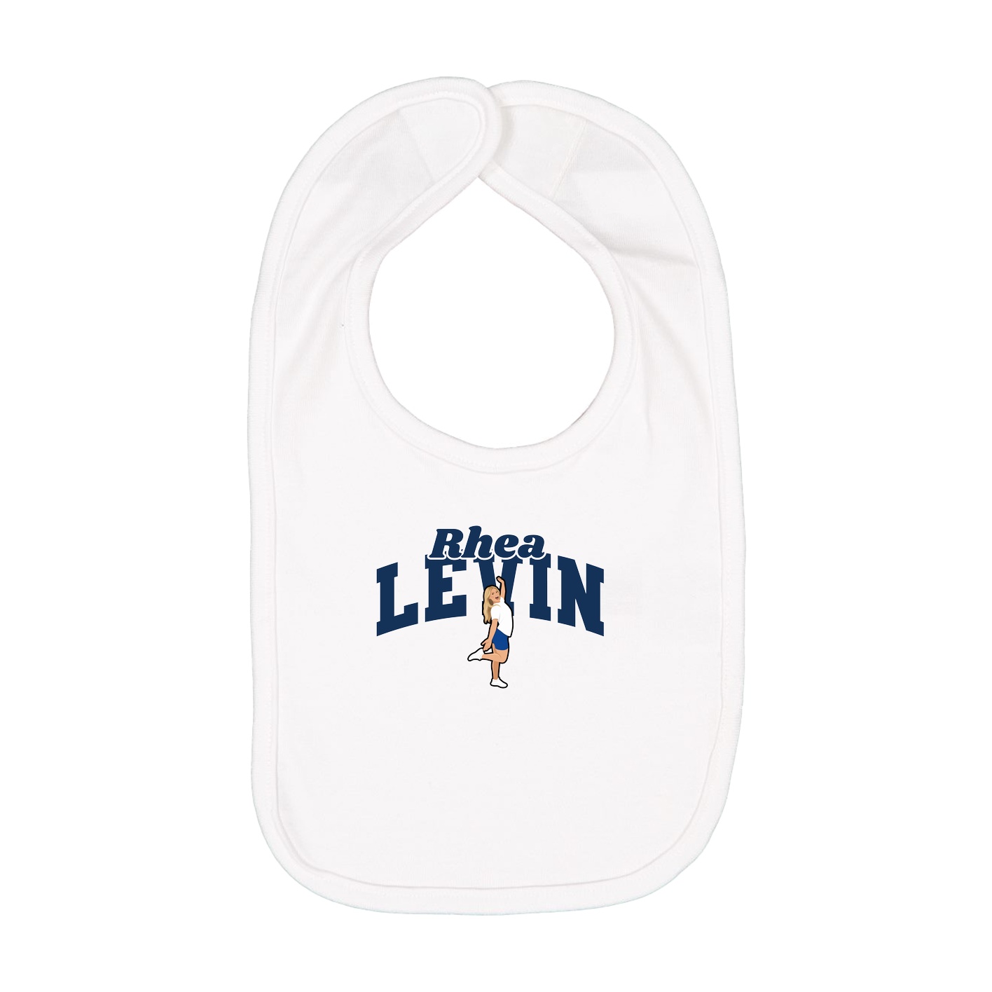 Infant Bib — Signature Arch in White