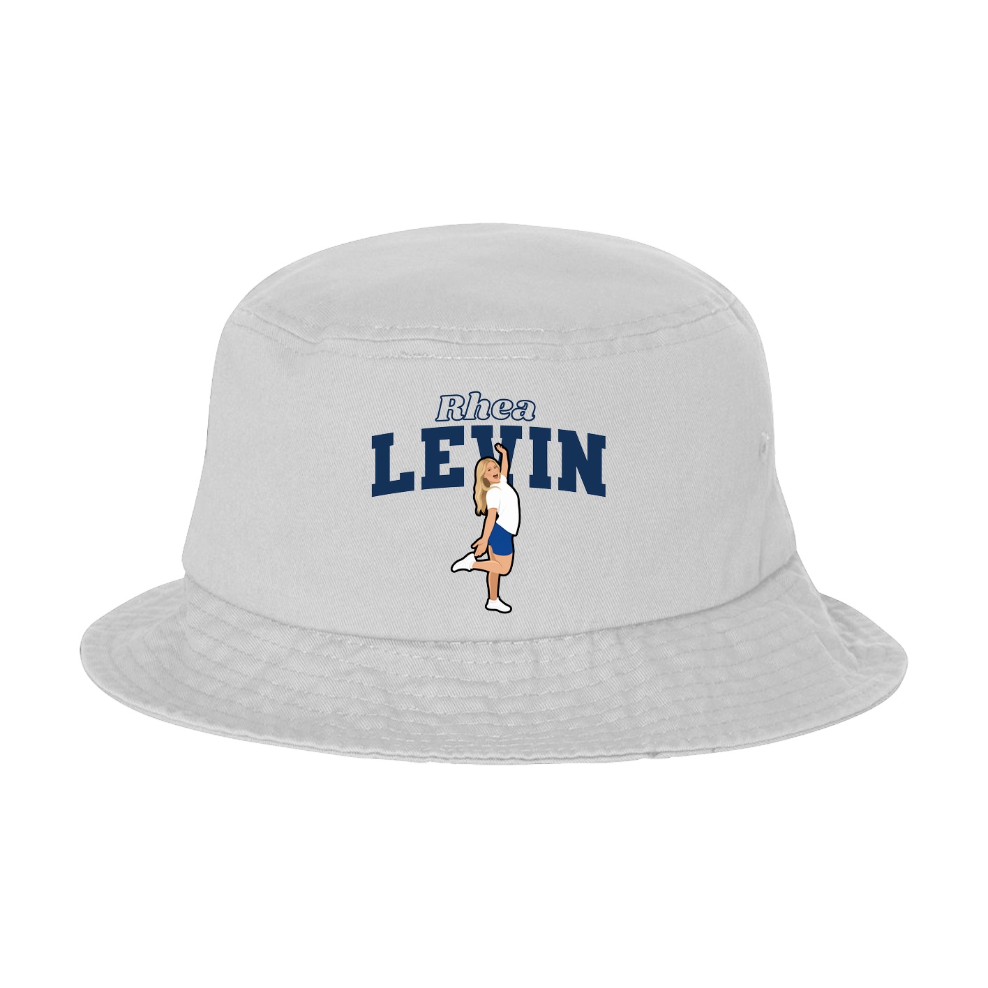 Bucket Cap — Name Arch in White