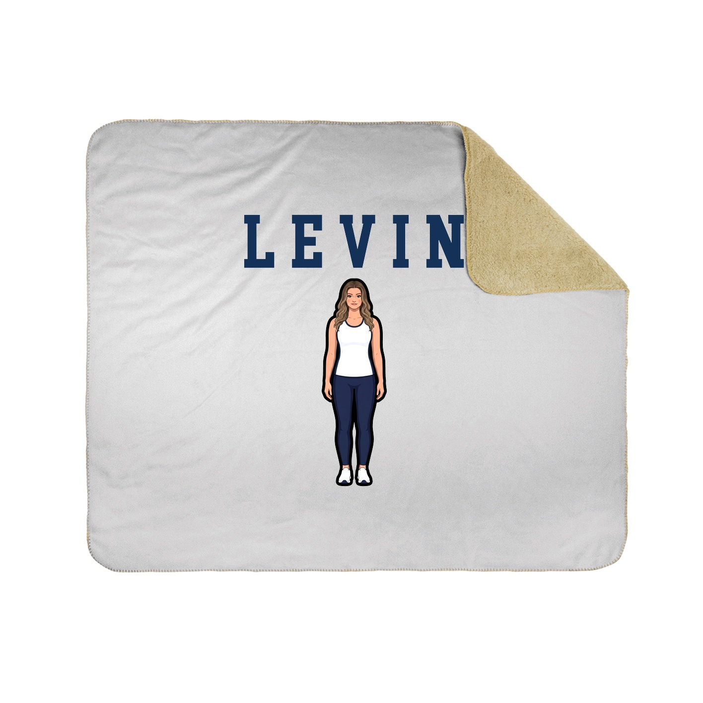 Throw Blanket — Shirsey in White
