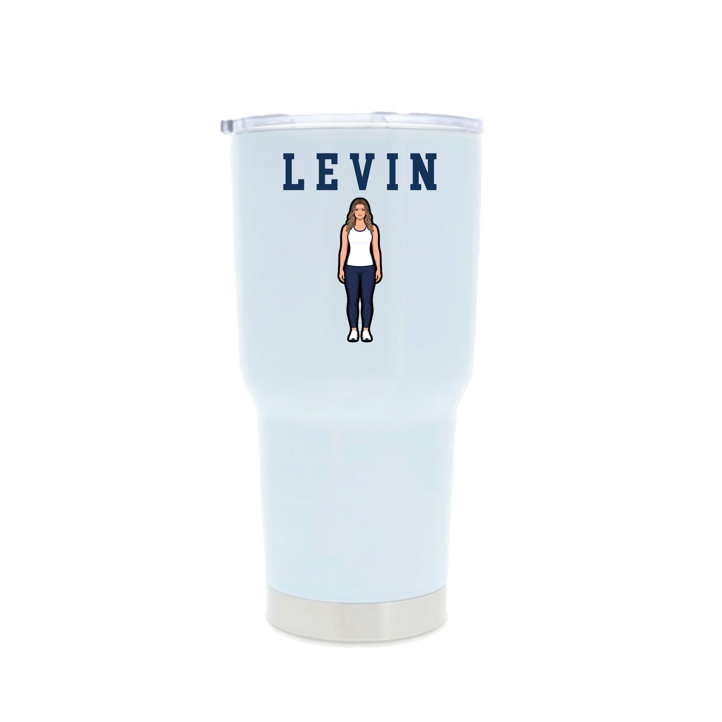 30oz Stainless Steel Tumbler — Shirsey in White
