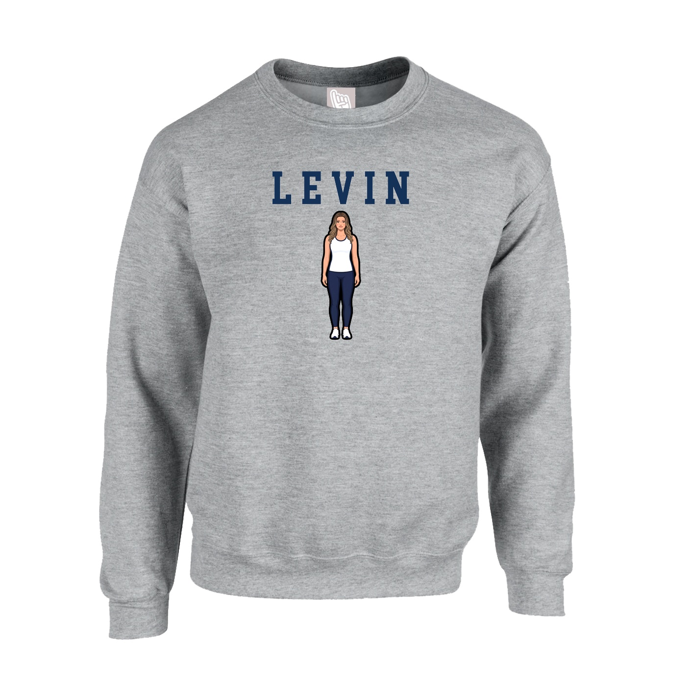 Fleece Crew — Shirsey in Grey