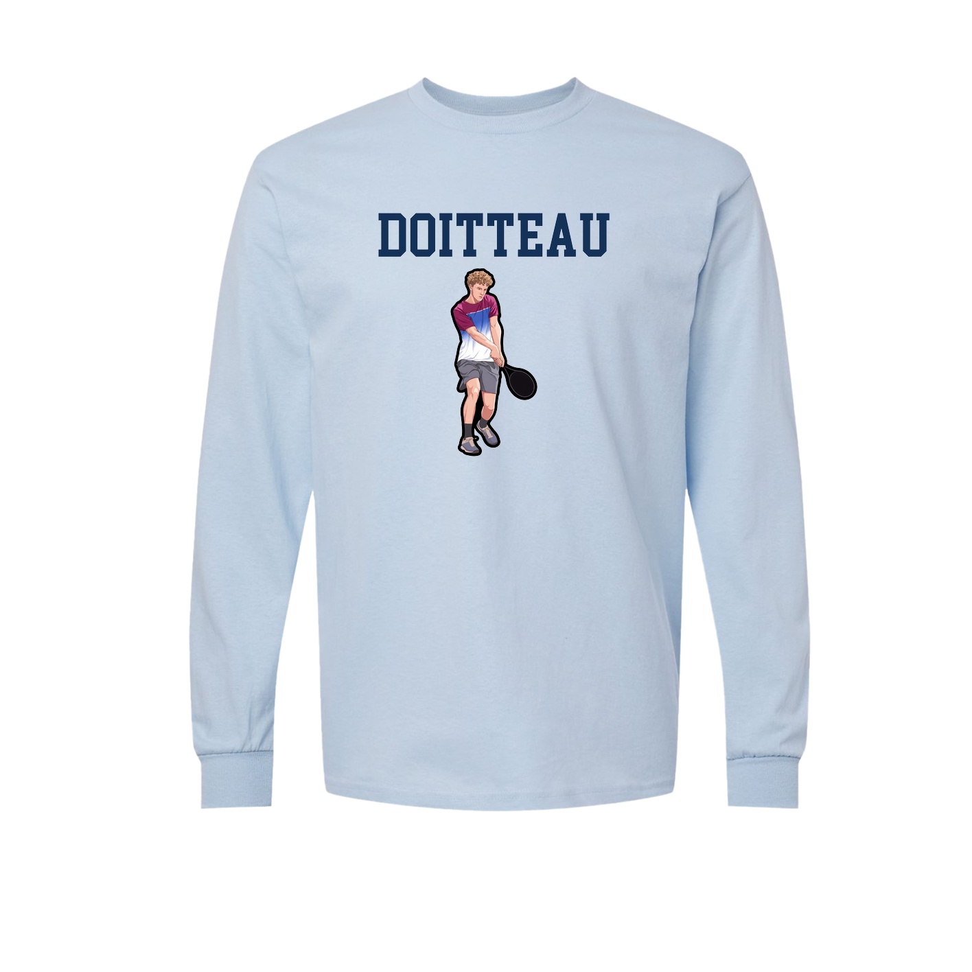 Long Sleeve Tee — Shirsey in Light Blue