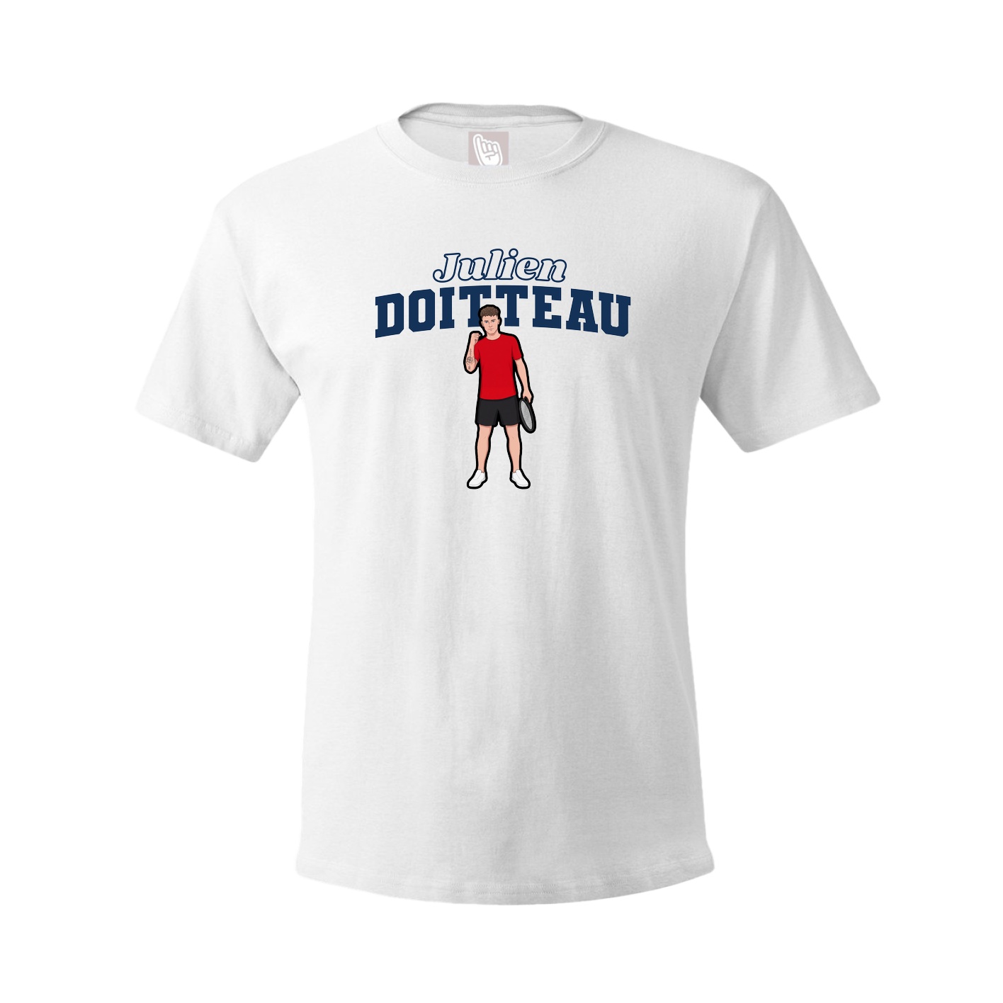 Youth Tee — Name Arch in White