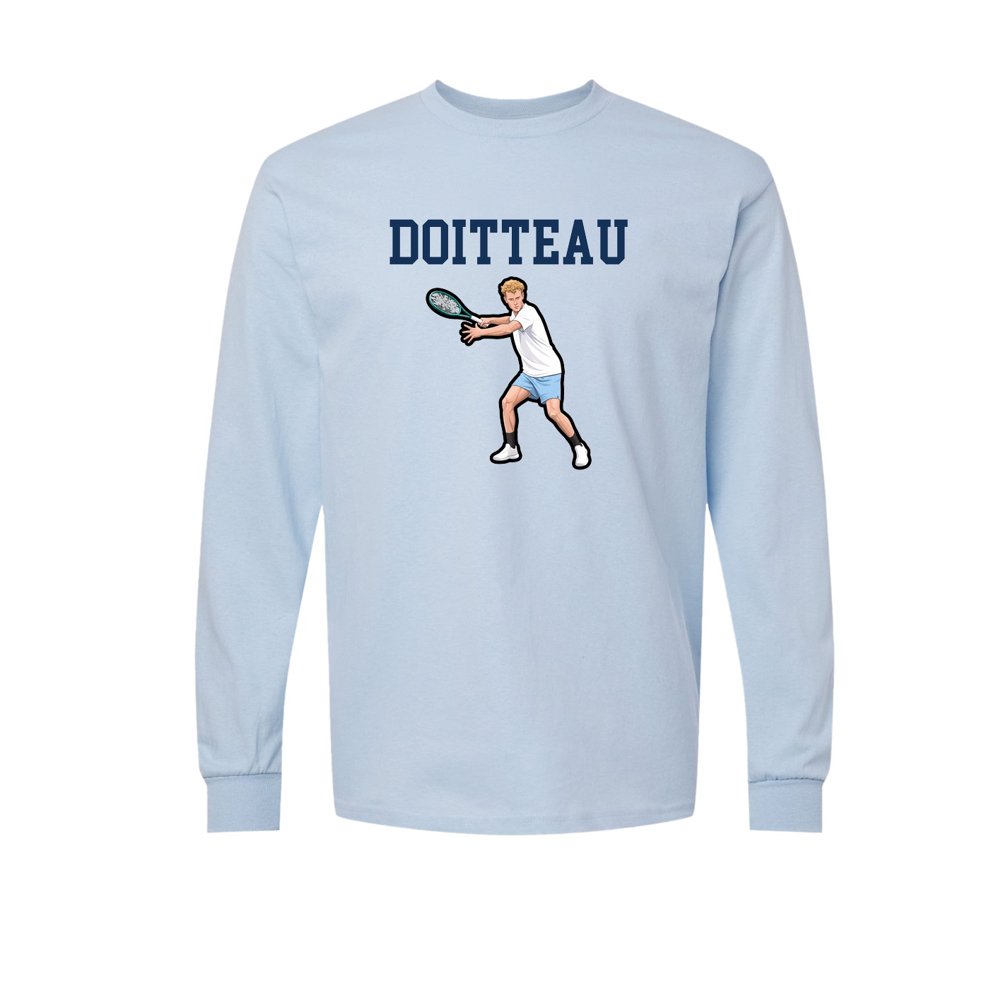Long Sleeve Tee — Shirsey in Light Blue