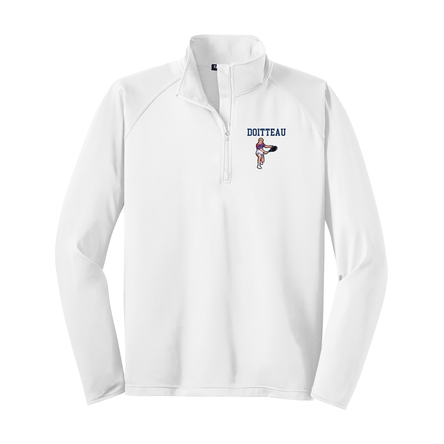 Q-Zip Pullover — Shirsey in White