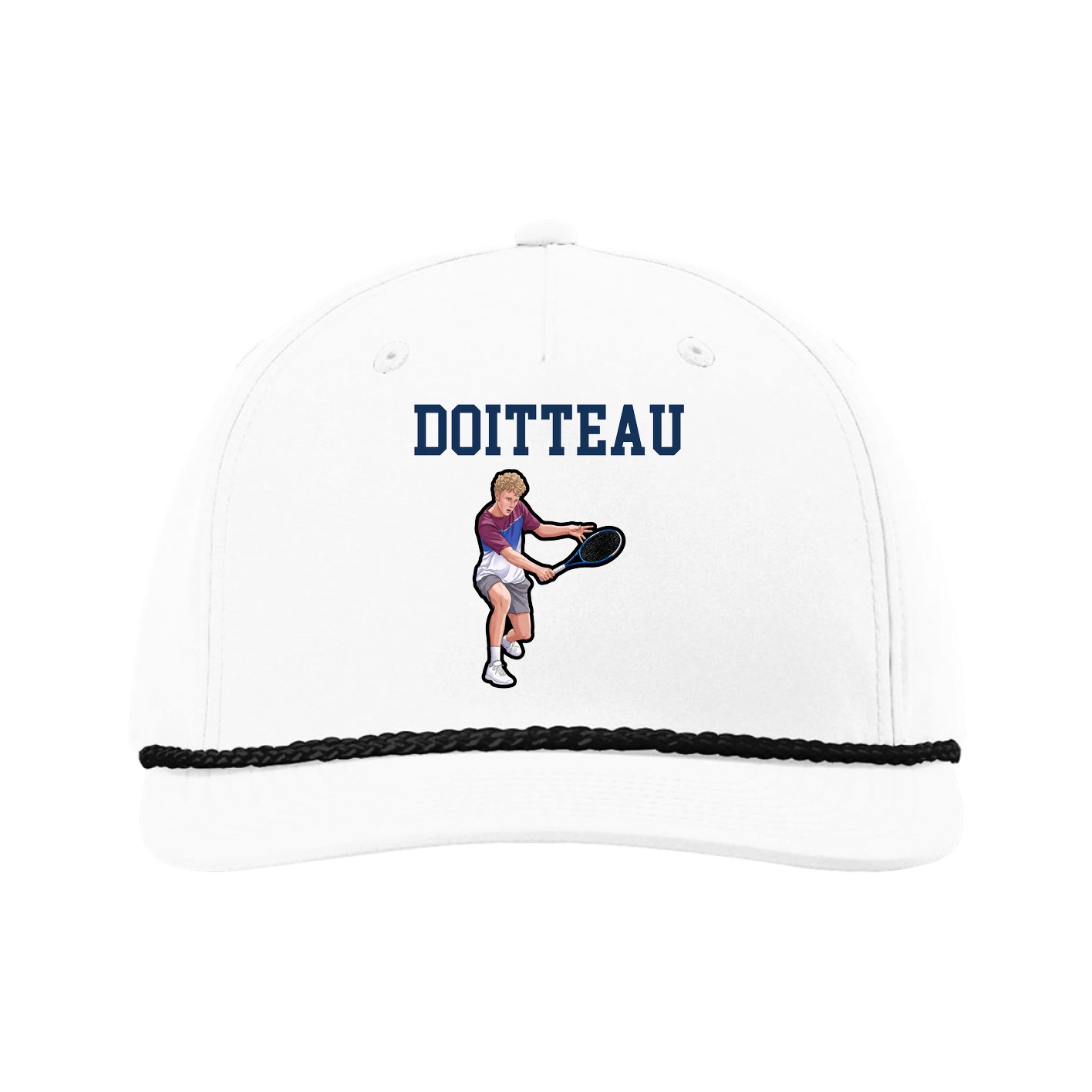 Five-Panel Classic Rope Cap — Shirsey in White