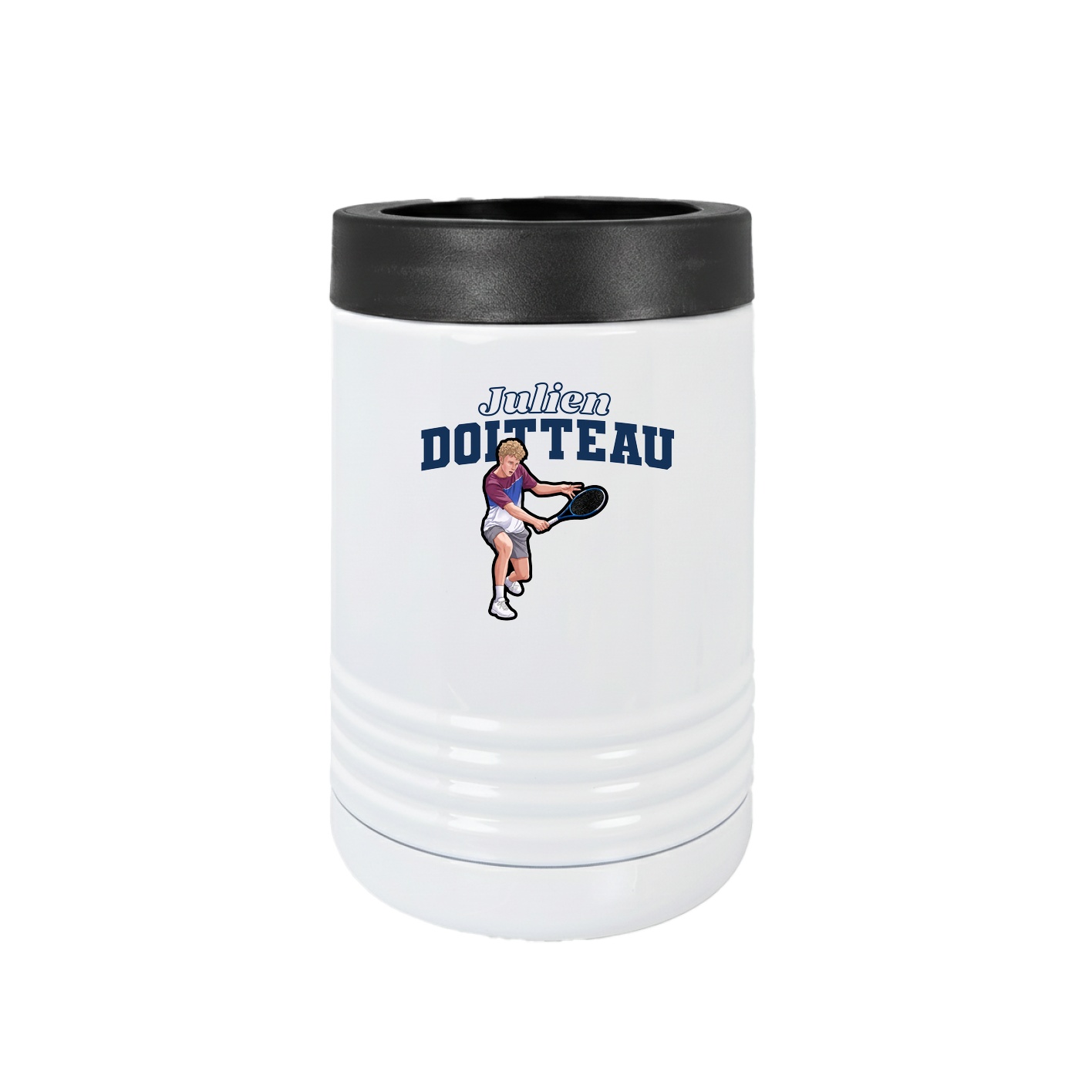 Beverage Holder — Name Arch in White
