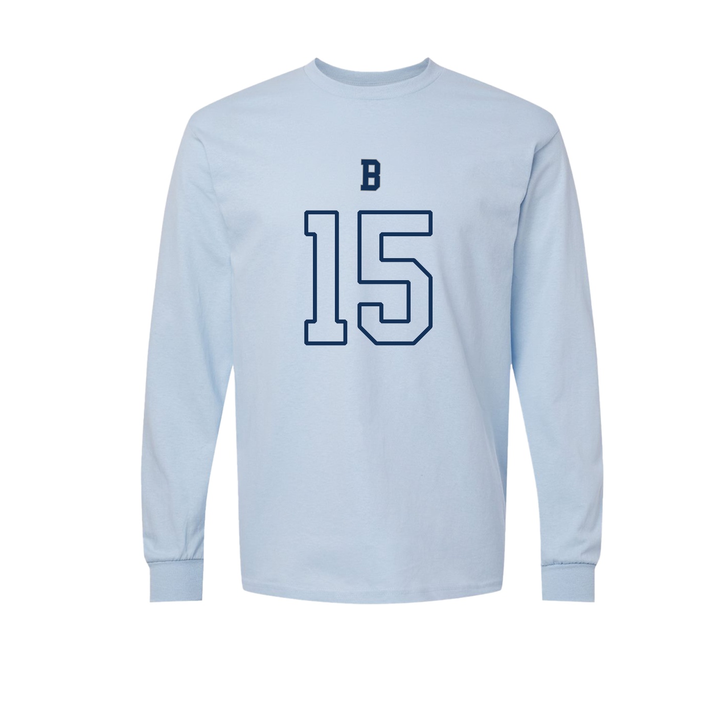 Long Sleeve Tee — Shirsey Arch in Light Blue