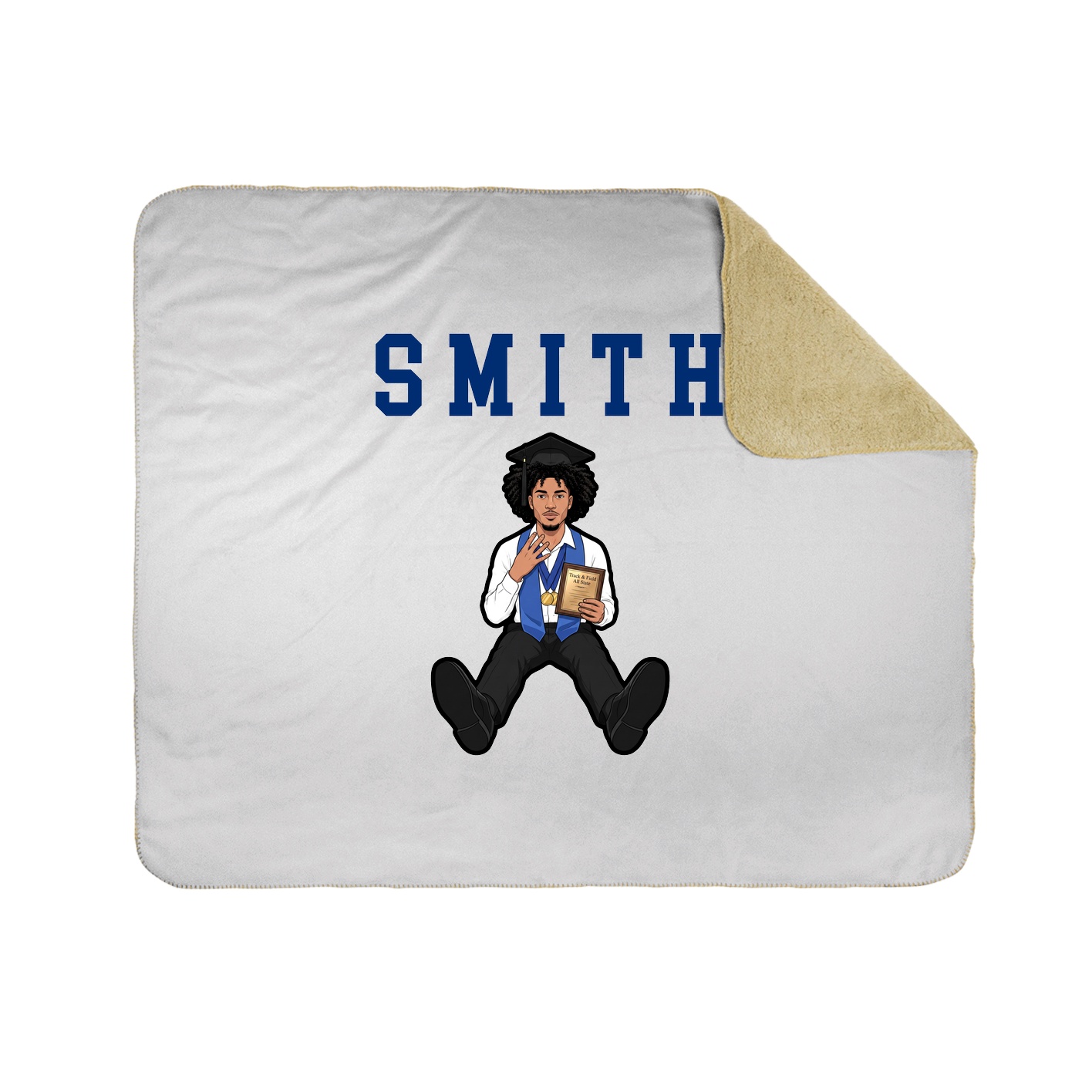Throw Blanket — Shirsey in White