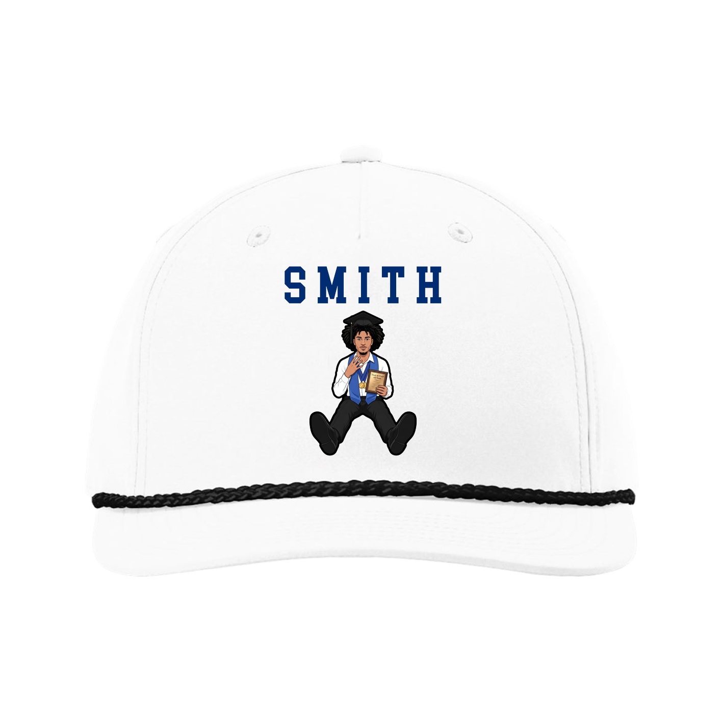 Five-Panel Classic Rope Cap — Shirsey in White