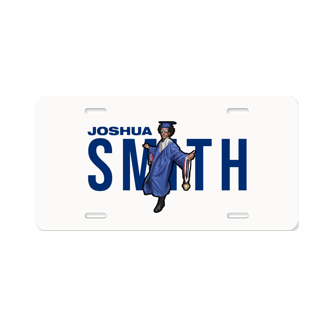 License Plate — Player Name in Classic