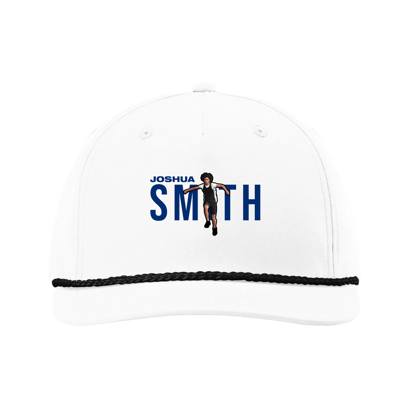 Five-Panel Classic Rope Cap — Player Name in White