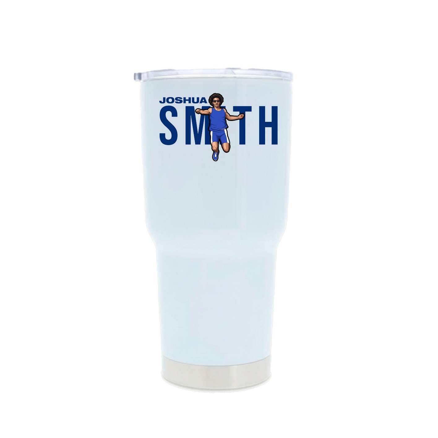 30oz Stainless Steel Tumbler — Player Name in White